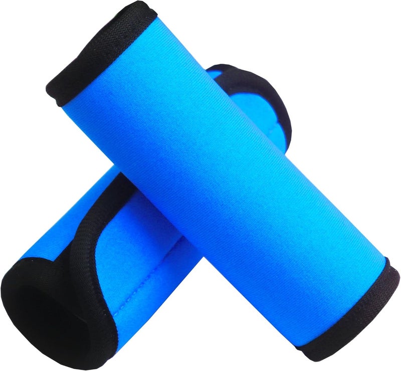 Gowraps Luggage Handle Wrap 2 Pack Luggage Handle Wraps For Suitcase Bright Neoprene Luggage Handle Covers/Extender/Identifiers-Travel Accessories Must Haves (SkyBlue-2 Pack) - Image 1
